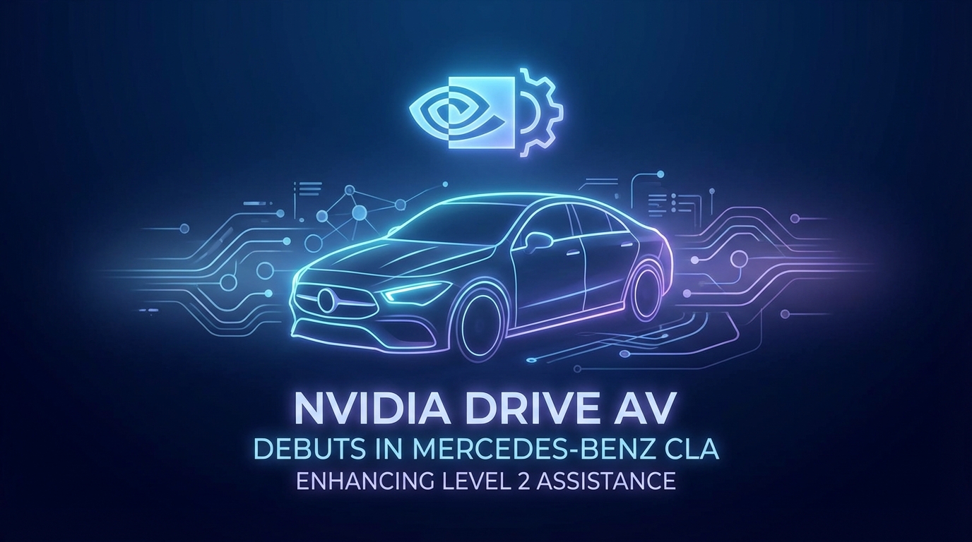 NVIDIA DRIVE AV软件首次亮相全新梅赛德斯-奔驰CLA车型