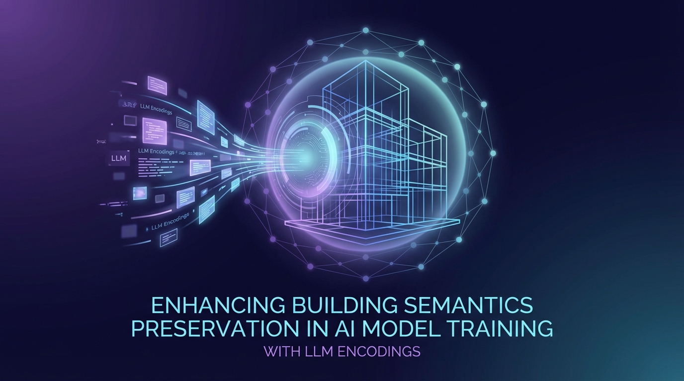Enhancing Building Semantics Preservation in AI Model Training with Large Language Model Encodings